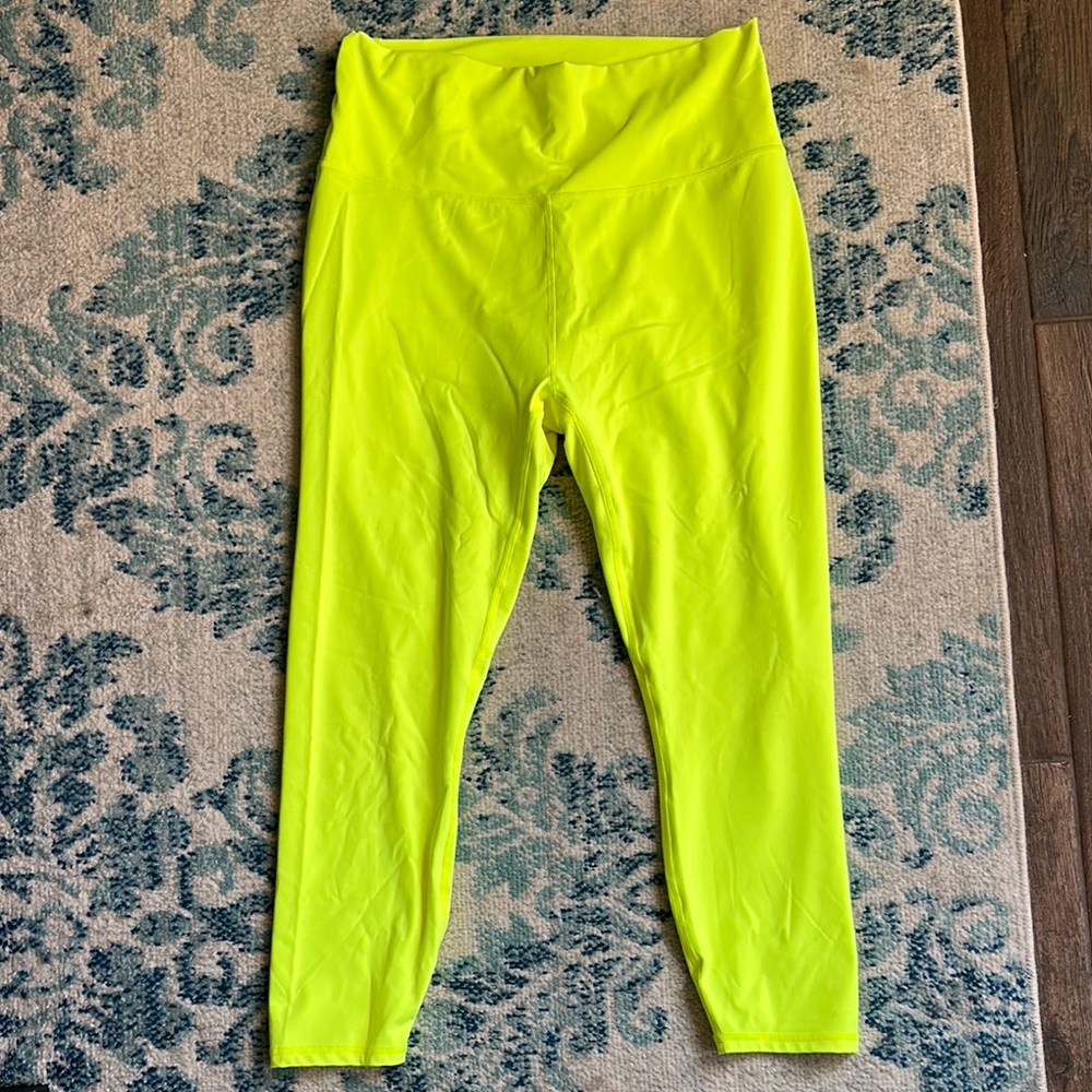 PureLuxe Ultra High-Waist Neon Yellow Leggings
